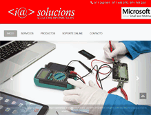 Tablet Screenshot of iasolucions.com